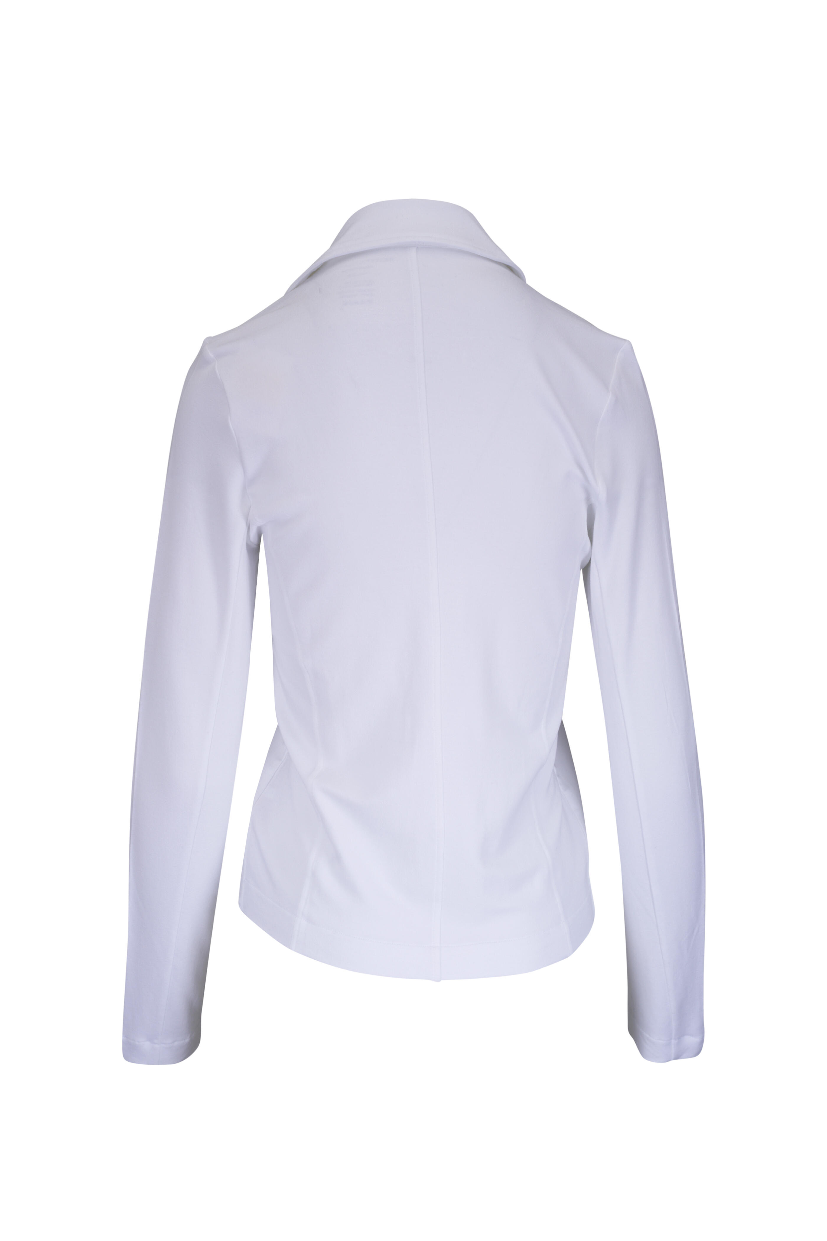 Majestic - White French Terry Moto Jacket