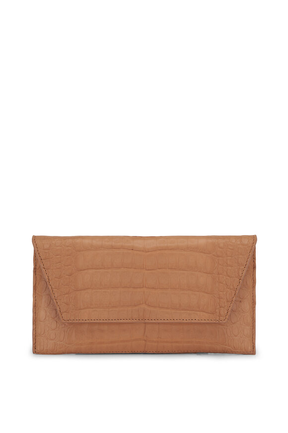 Maria Oliver - Belen Dusty Pink Embossed Chain Clutch 