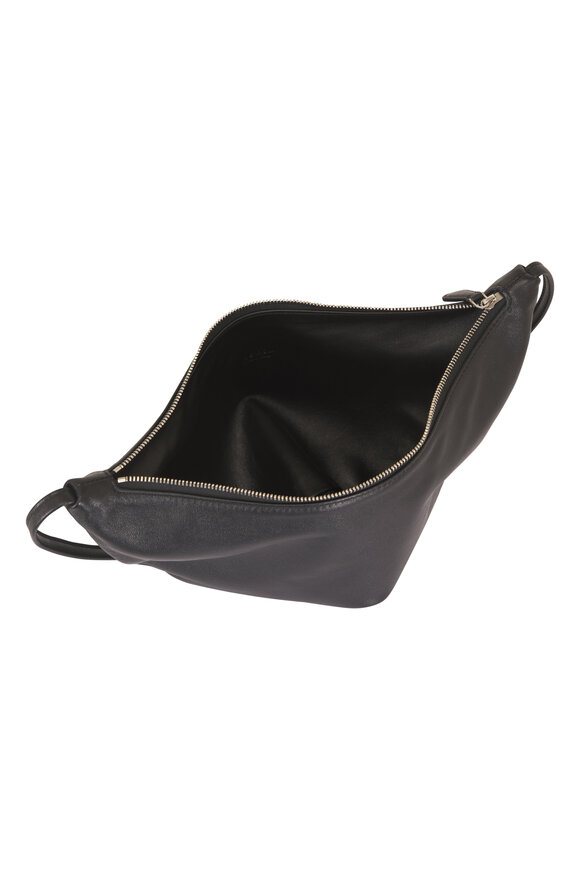 The Row Small Izzy Black Leather Bag - view 4
