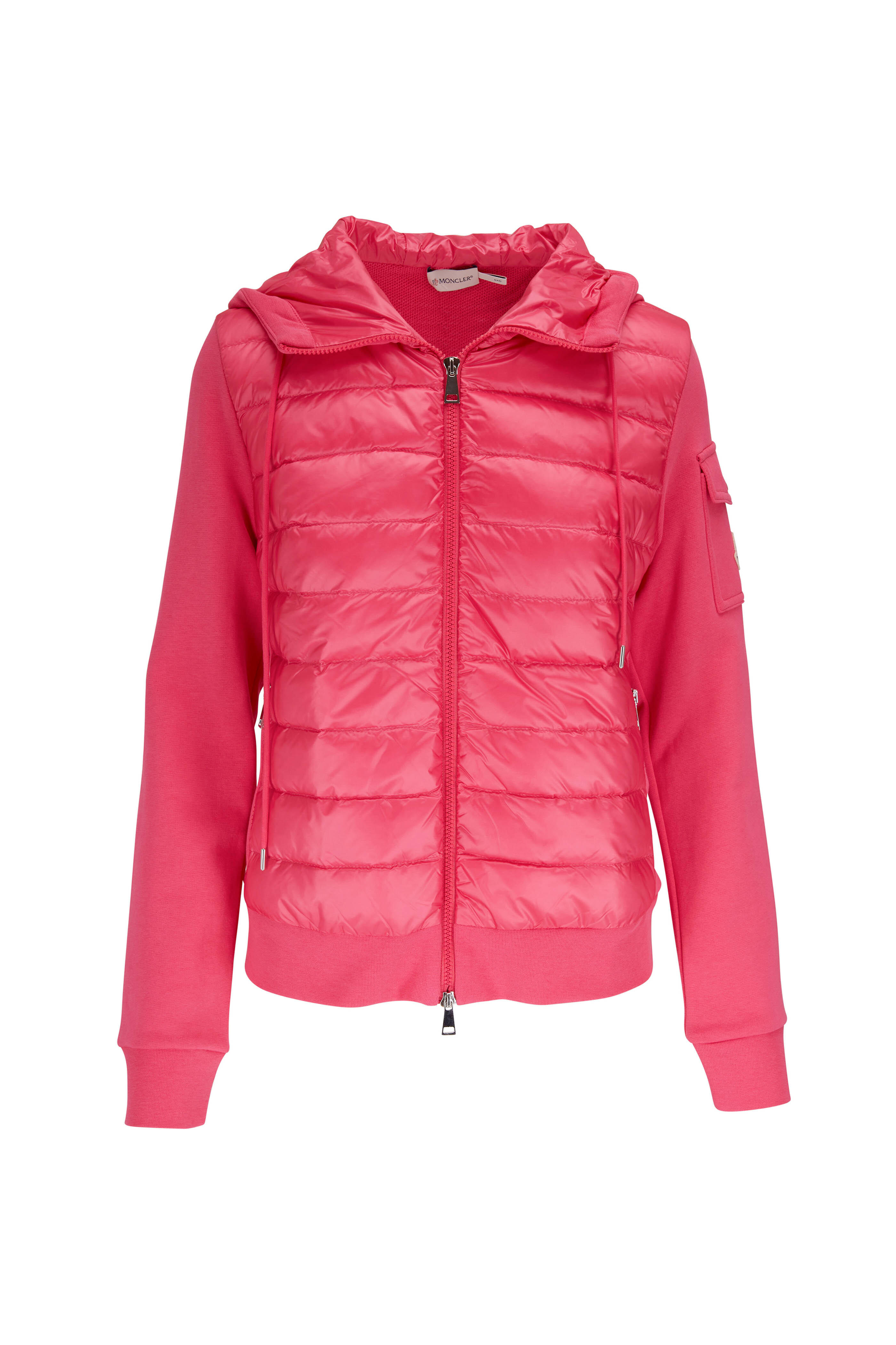 Moncler - Hot Pink Quilted Front Hooded Jacket | Mitchell Stores