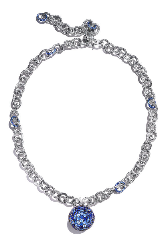 Nam Cho - 18K Adjustable Sapphire Chain Necklace