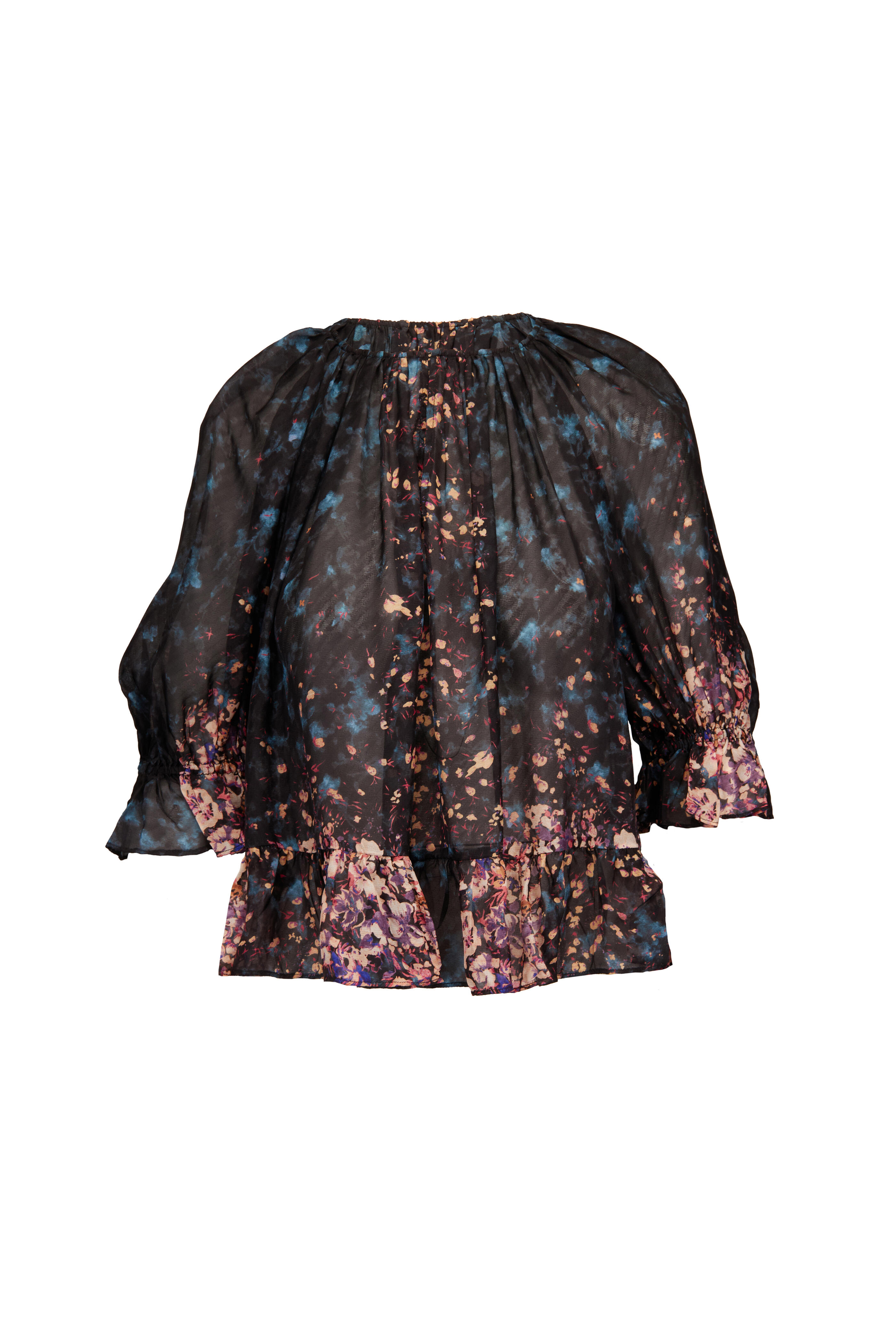 Ulla Johnson - Elise Eclipse Silk Sheer Blouse - view 1