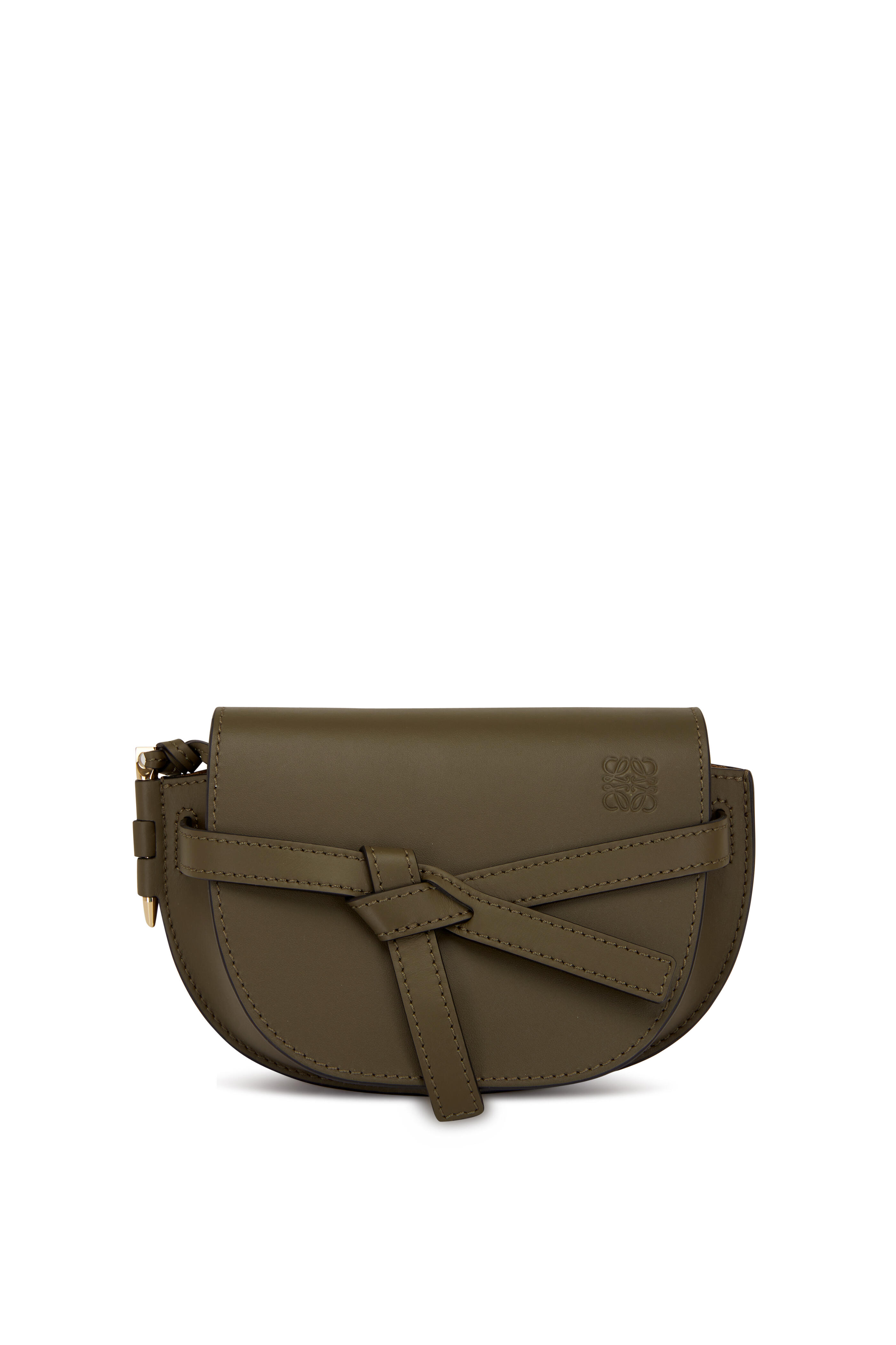 Loewe - Gate Autumn Green Leather Mini Bag | Mitchell Stores