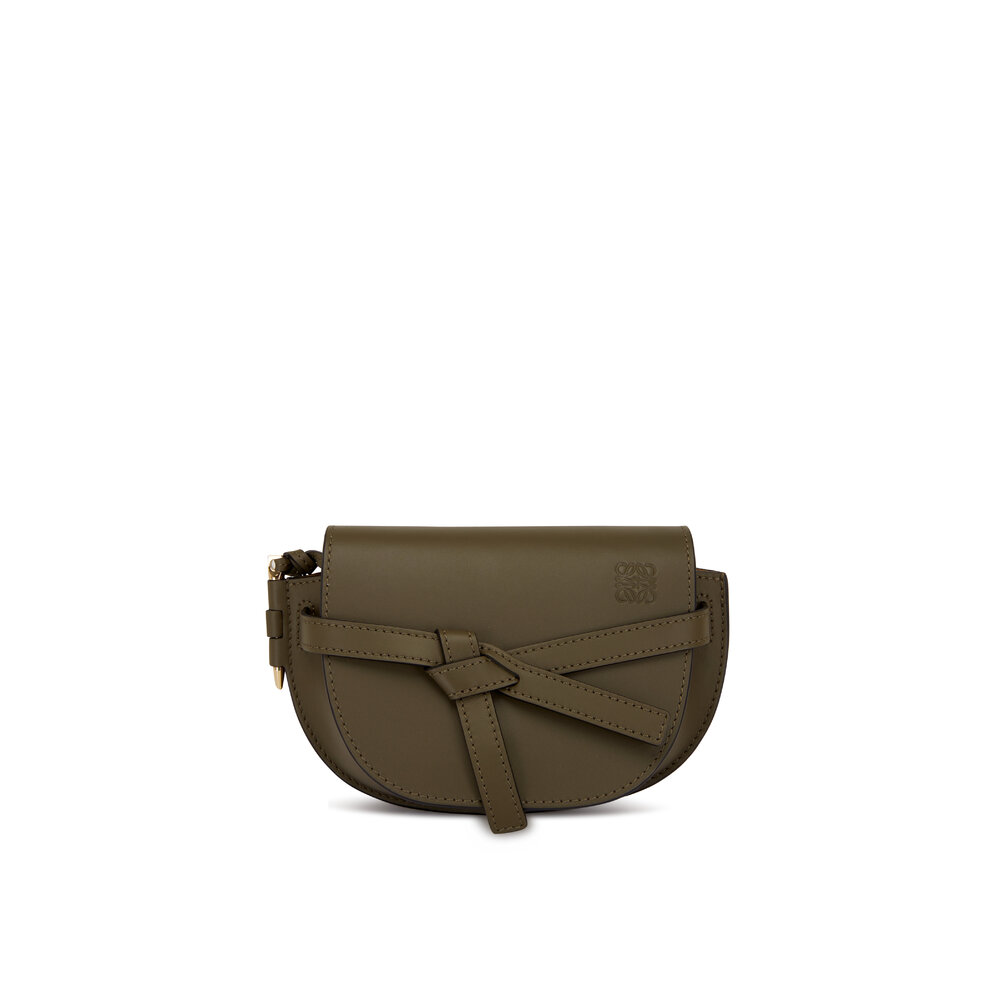 Loewe - Gate Autumn Green Leather Mini Bag | Mitchell Stores