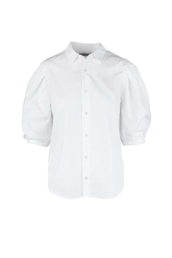 Citizens of Humanity - Ines White Pleat Sleeve Blouse 