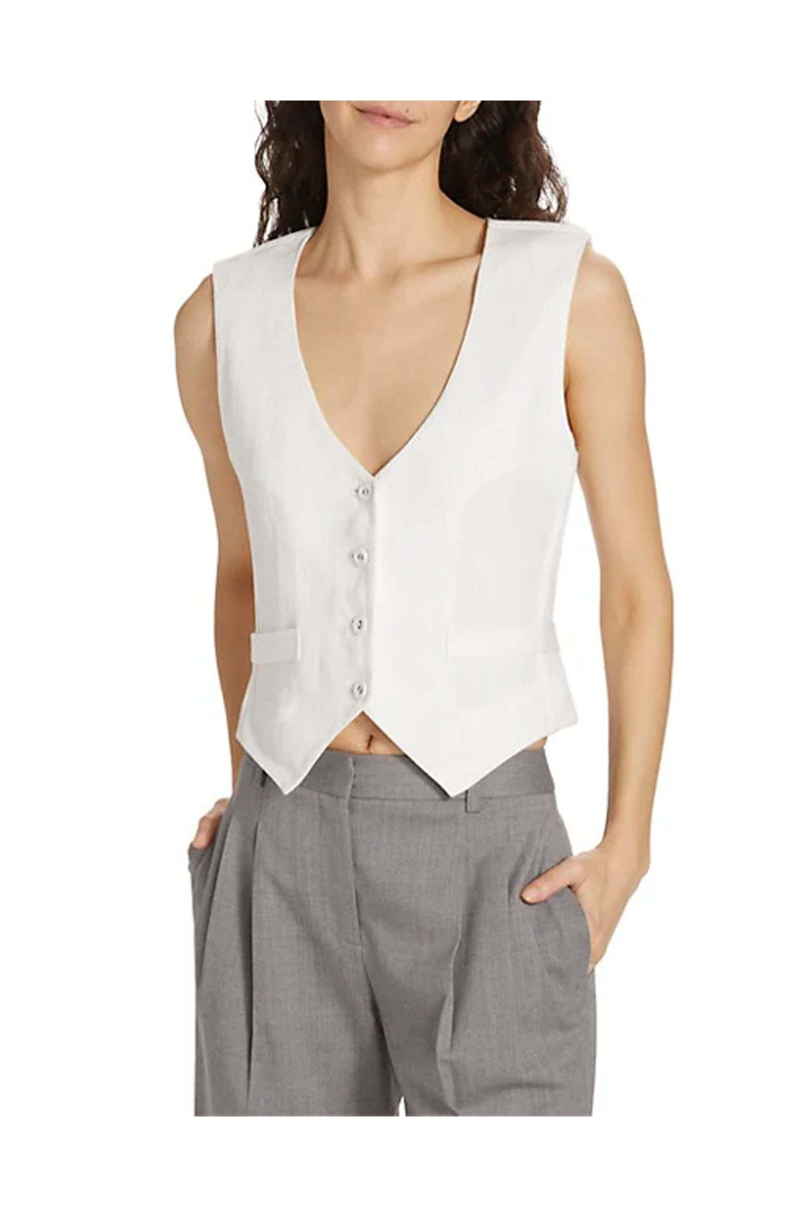 TWP - Katherine Vest in White