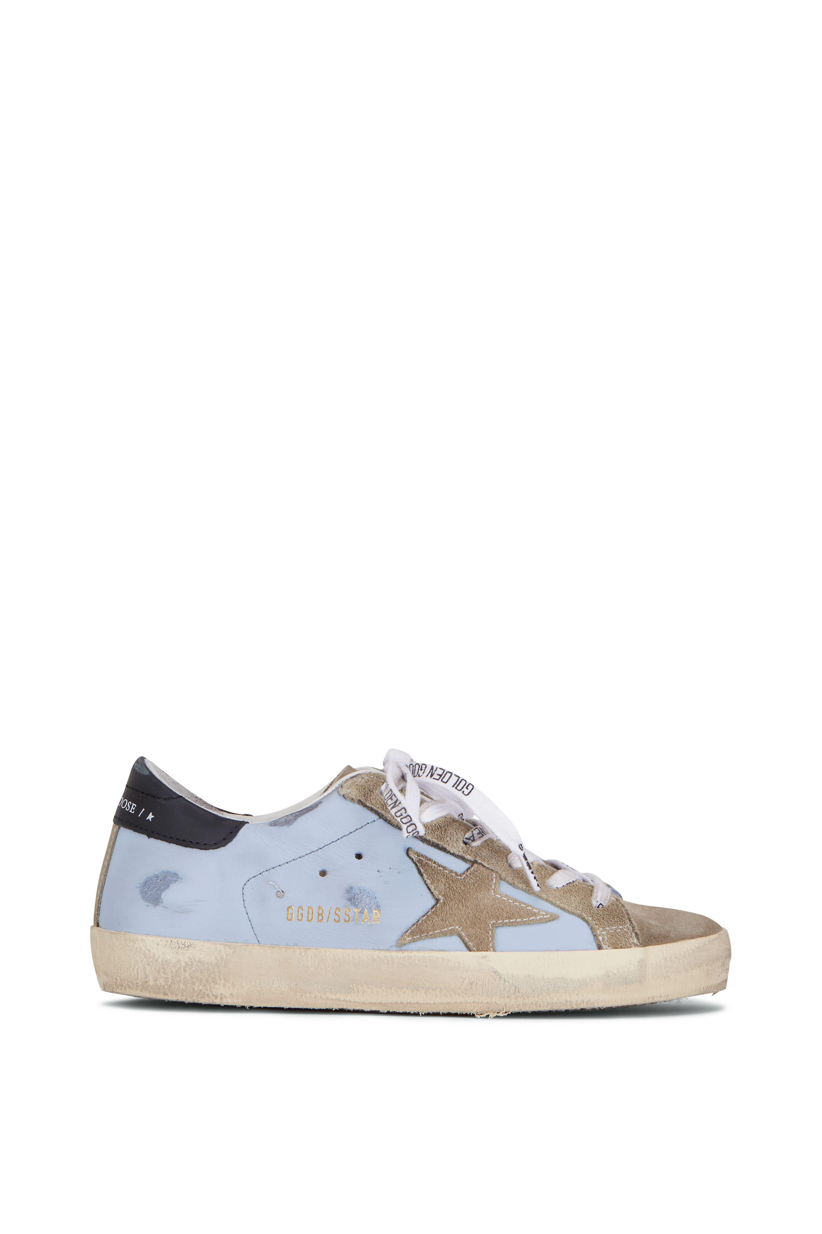 Golden Goose - Super-Star Sky Blue Leather Sneaker
