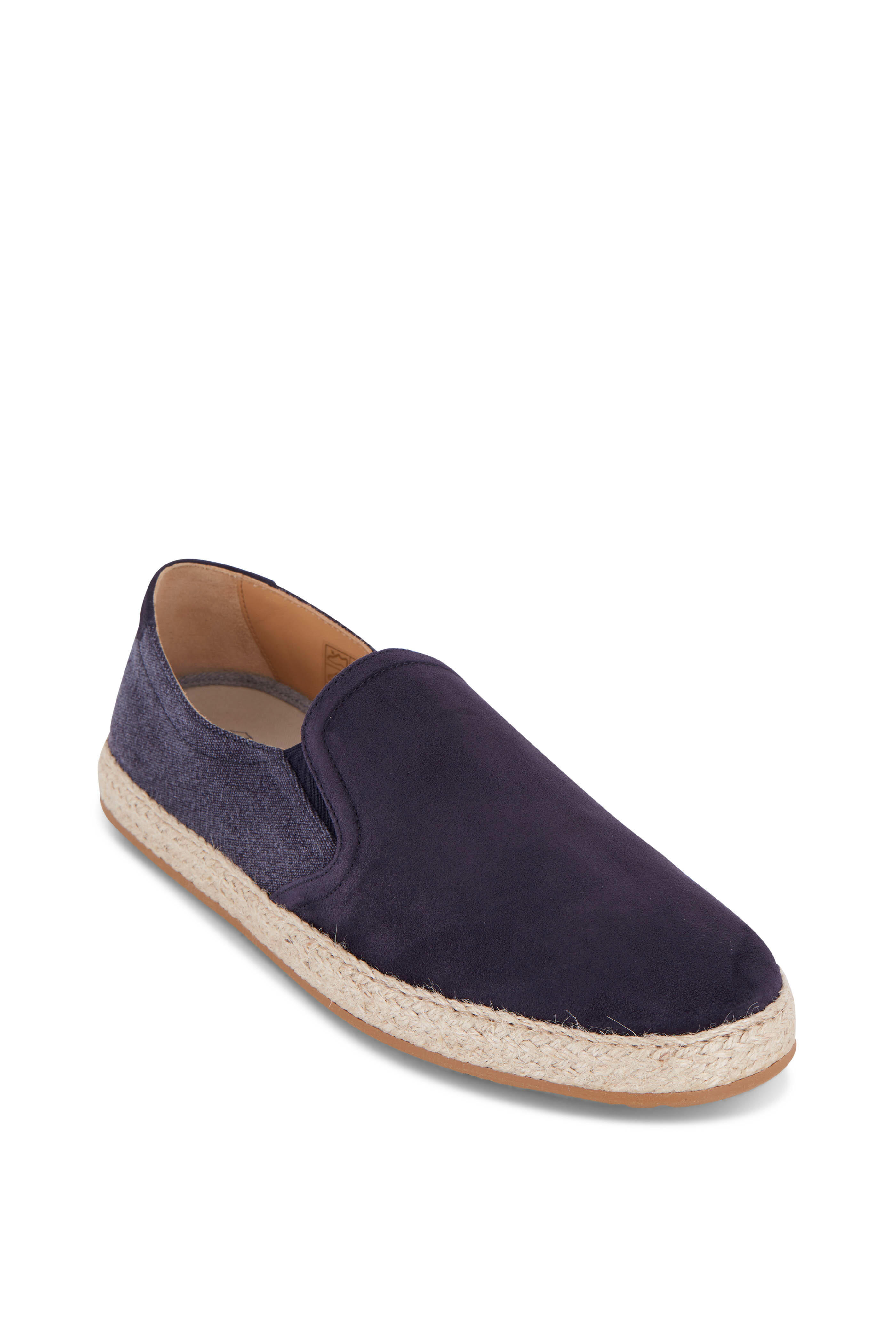 Brunello Cucinelli - Navy Flat Espadrille | Mitchell Stores