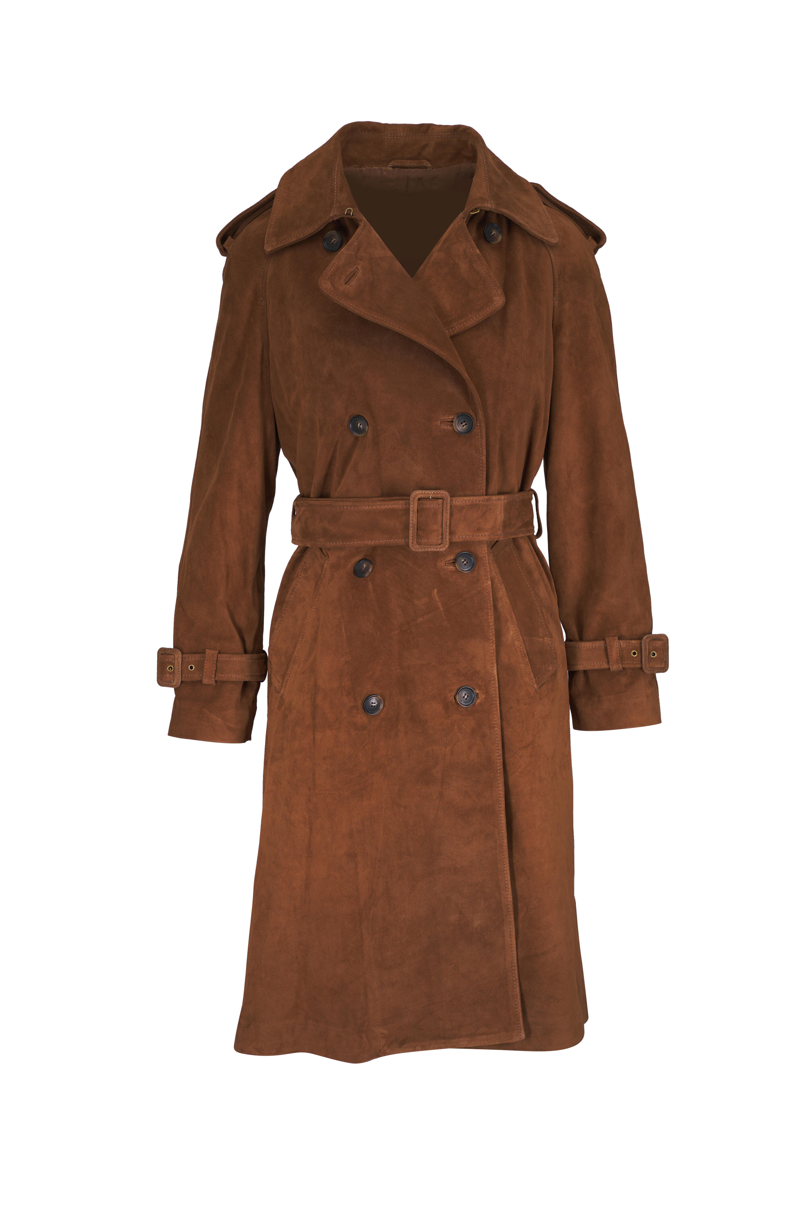 Nili Lotan - Renea Martora Brown Suede Trench Coat