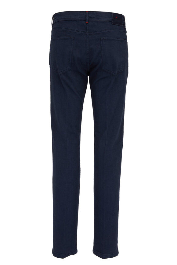 Kiton - Navy Cotton Five Pocket Jean