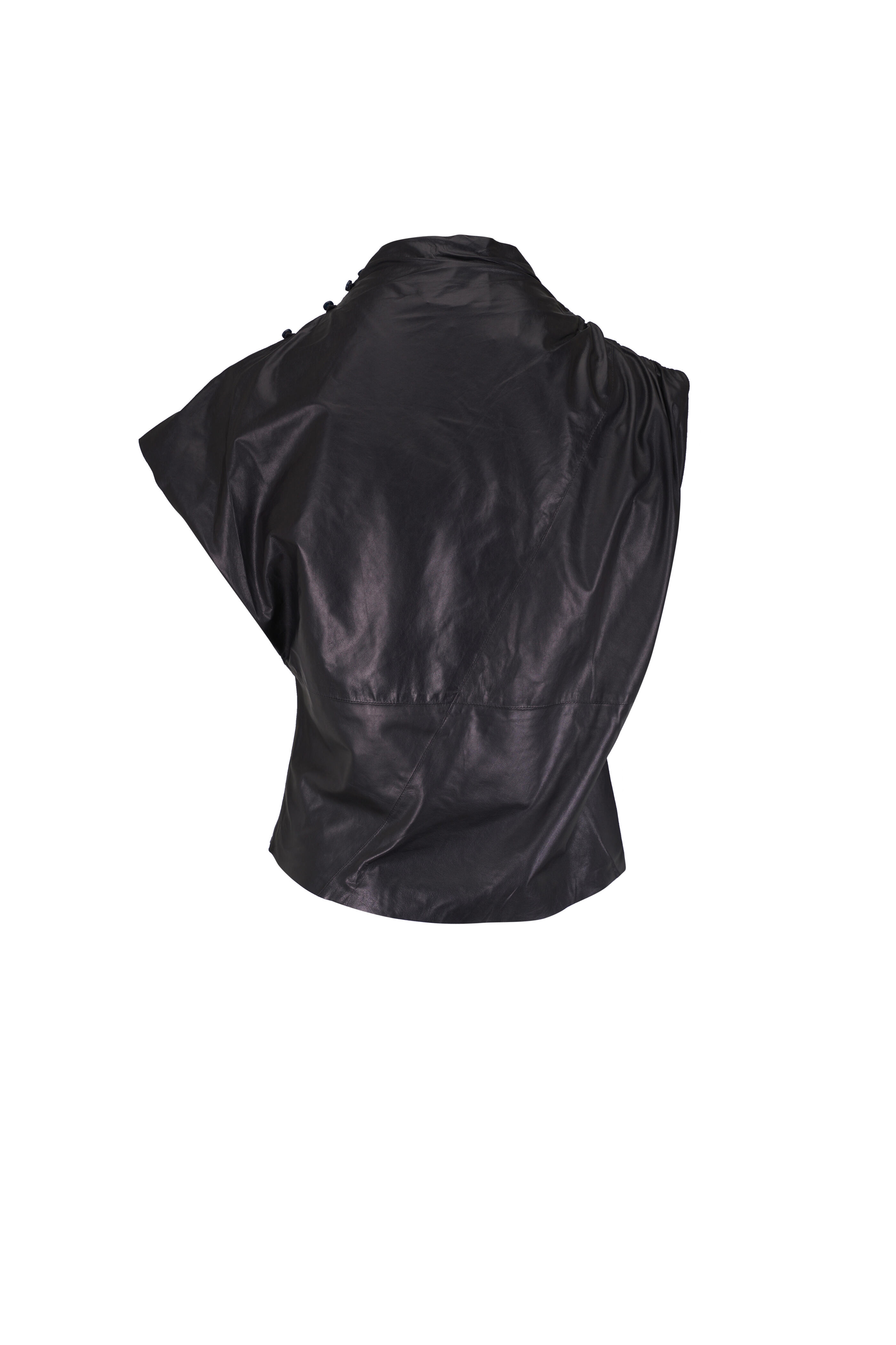 TWP - Wish You Would Dark Midnight Leather Top