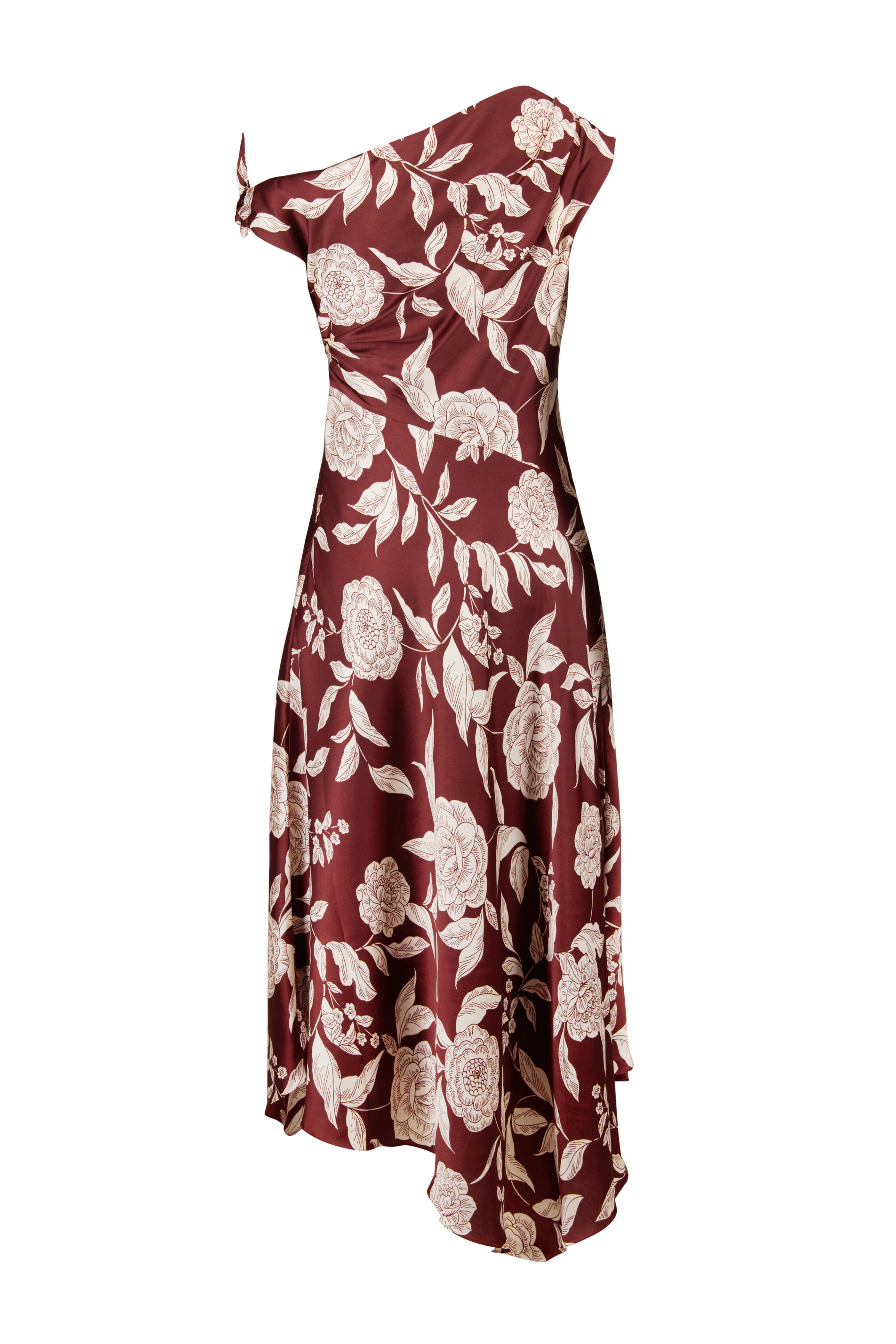 Tanya Taylor - Loretta Redwood Floral Asymmetric Dress - view 2