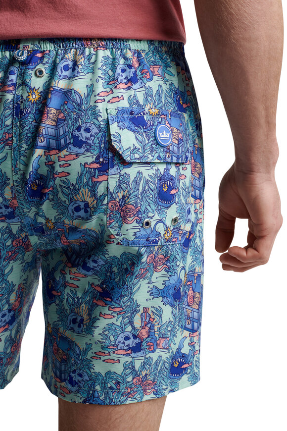 Peter Millar - Mint Chip Lit Up Swim Trunks