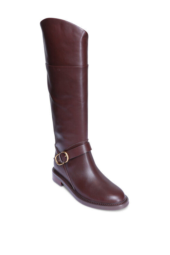 Rag & Bone Hayden Mocha Leather Riding Boot