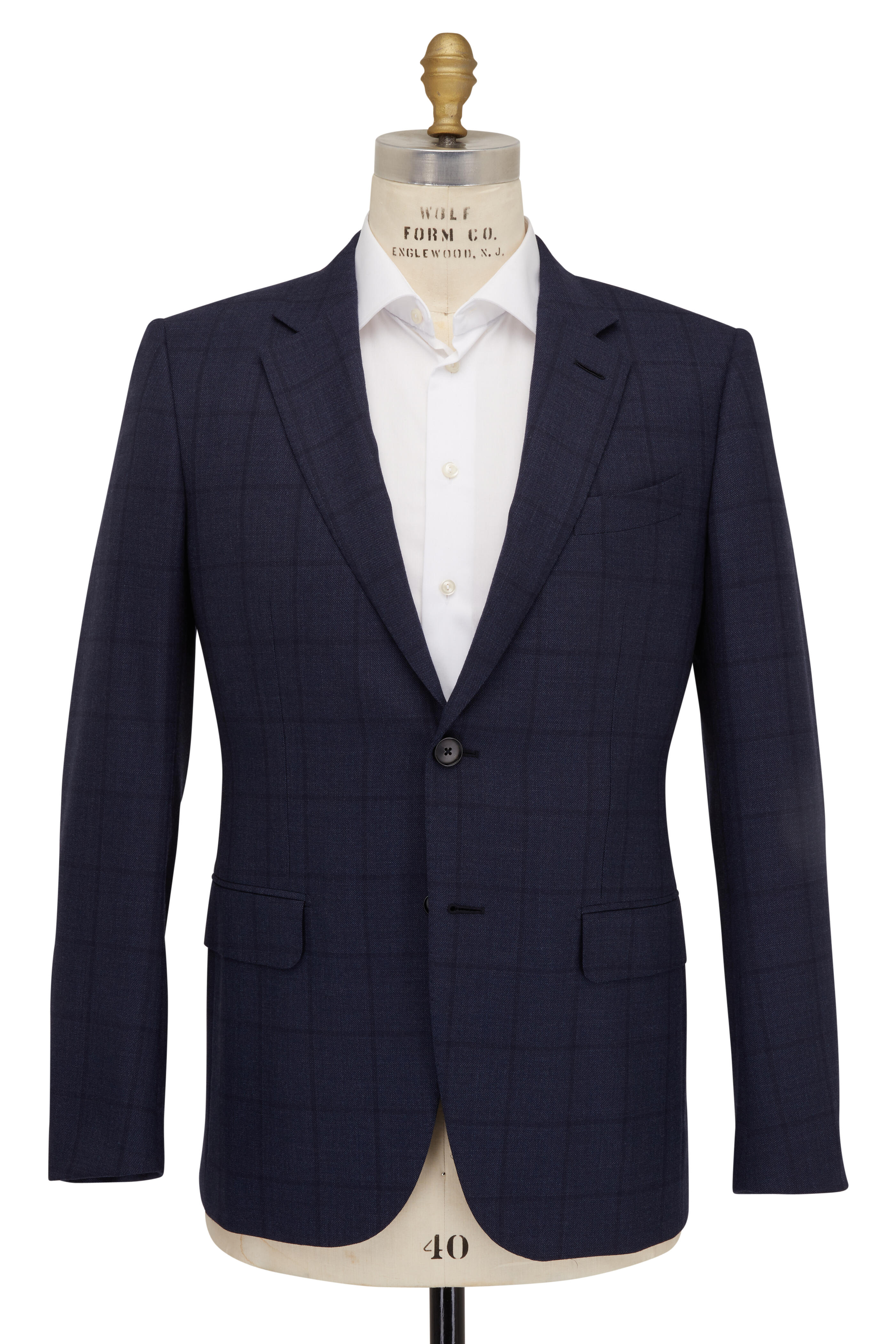 Zegna - Blue Windowpane Centoventimila Wool Suit