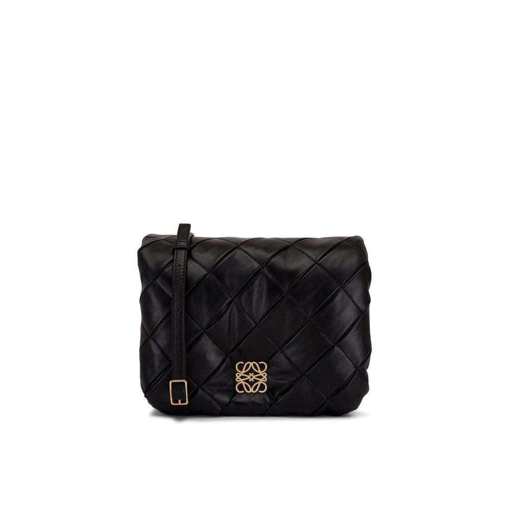 ショルダーバッグ・ポシェット LOEWE Puffer Goya Bag in Shiny Nappa Lambskin in Black Loewe - Mini Puffer Goya bag In Shiny Nappa Lambskin | HBX