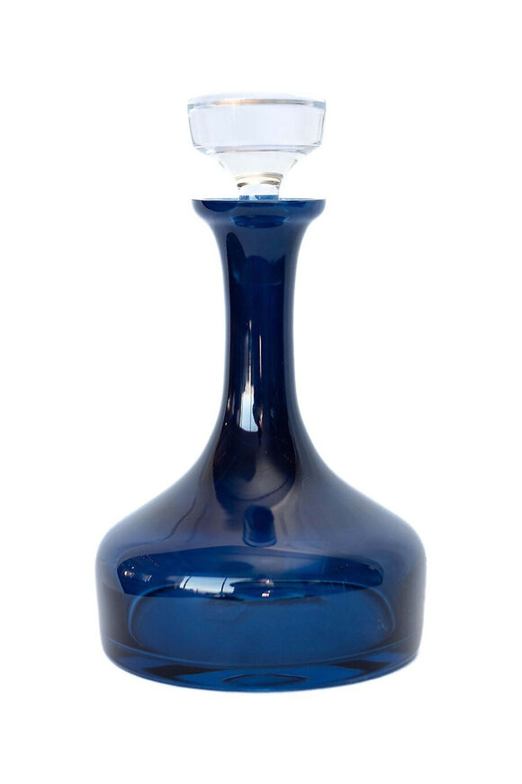 Estelle Colored Glass Midnight Blue Vogue Decanter