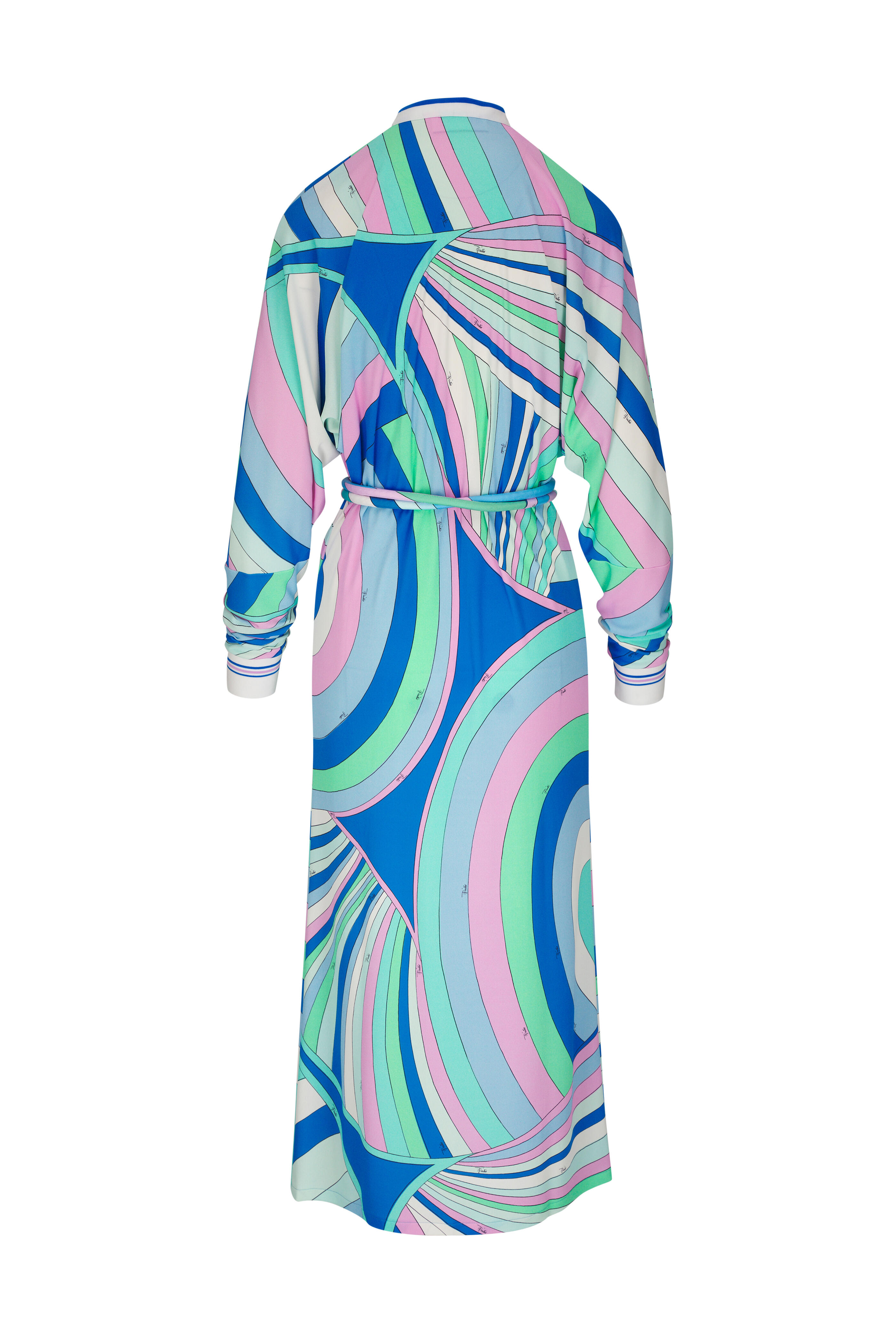 Pucci - Iride Print Jersey Crepe Belted Dress | Mitchell Stores