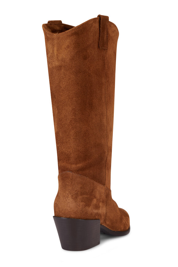 Staud Monty Brown Suede Boot, 50mm - view 3