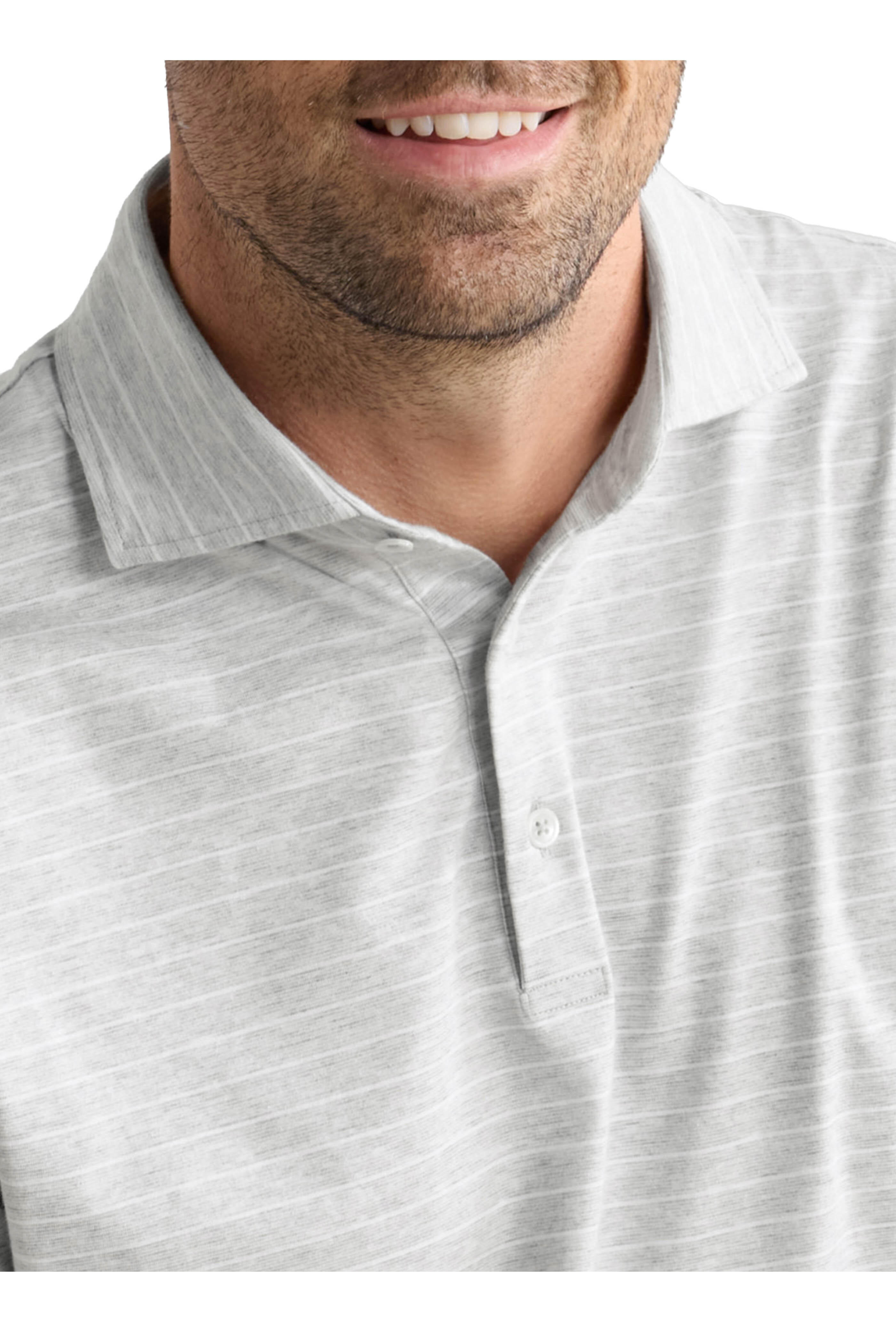 Peter Millar - Excursionist British Gray Stripe Polo - view 5