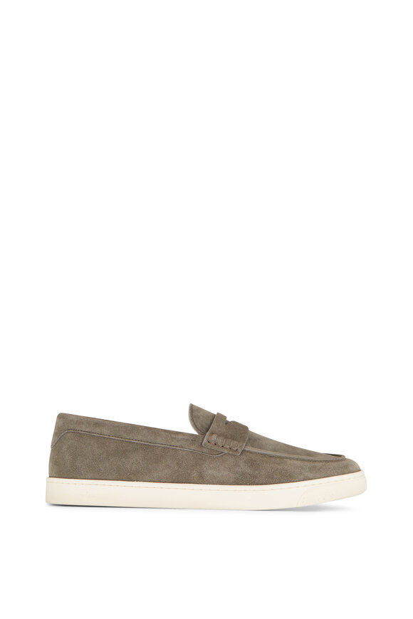 Brunello Cucinelli - Olive Green Suede Loafer Sneaker