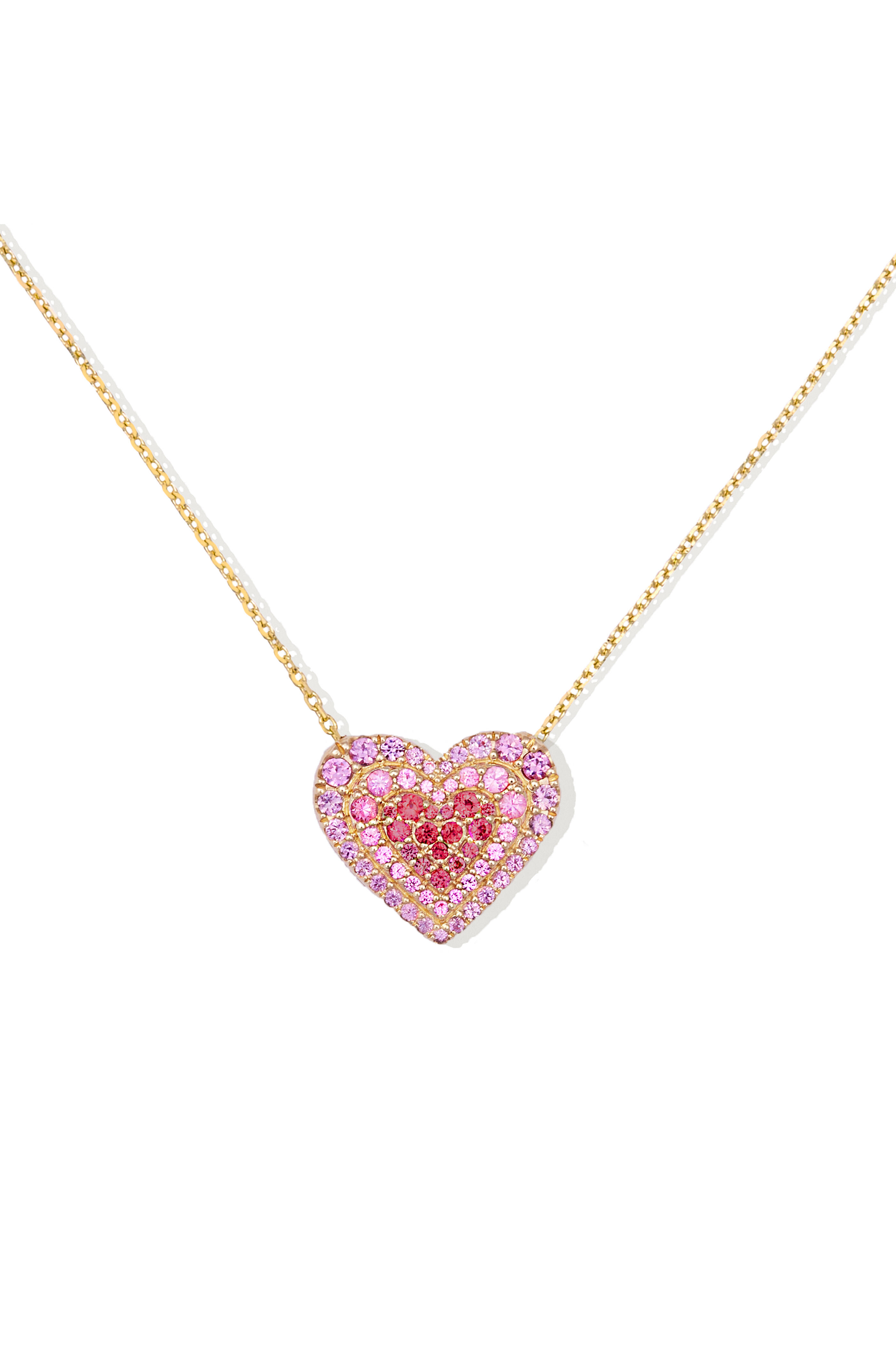 Campbell + Charlotte - 14k Yellow Gold Juju Heart Charm Necklace