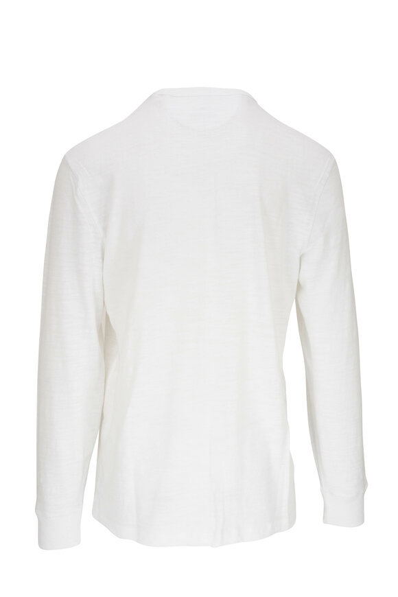 Faherty Brand - Sunwashed White Long Sleeve T-Shirt