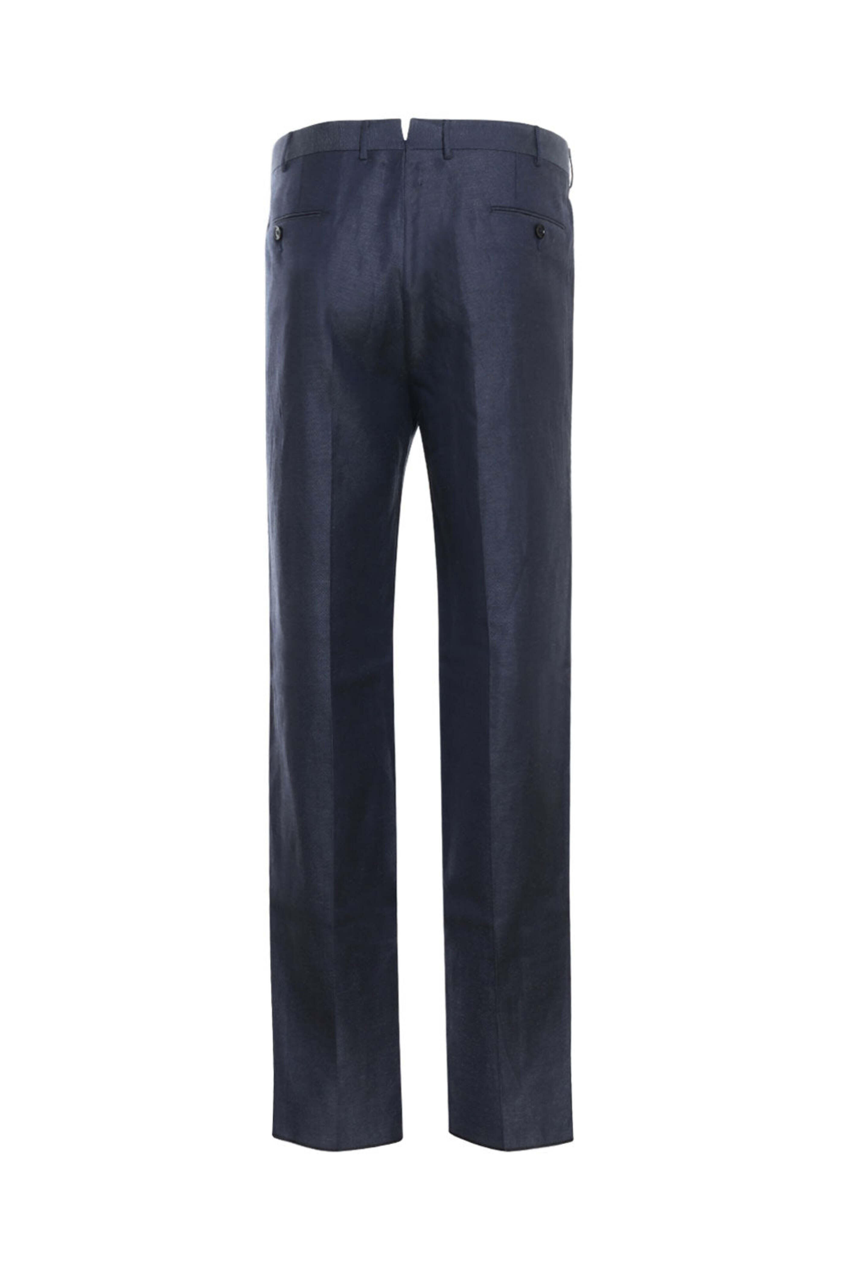 Zegna - Navy Wool Blend Dress Pant
