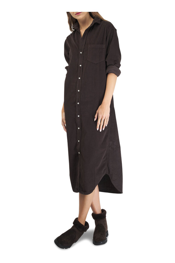 Frank & Eileen - Rory Brown Corduroy Maxi Shirtdress