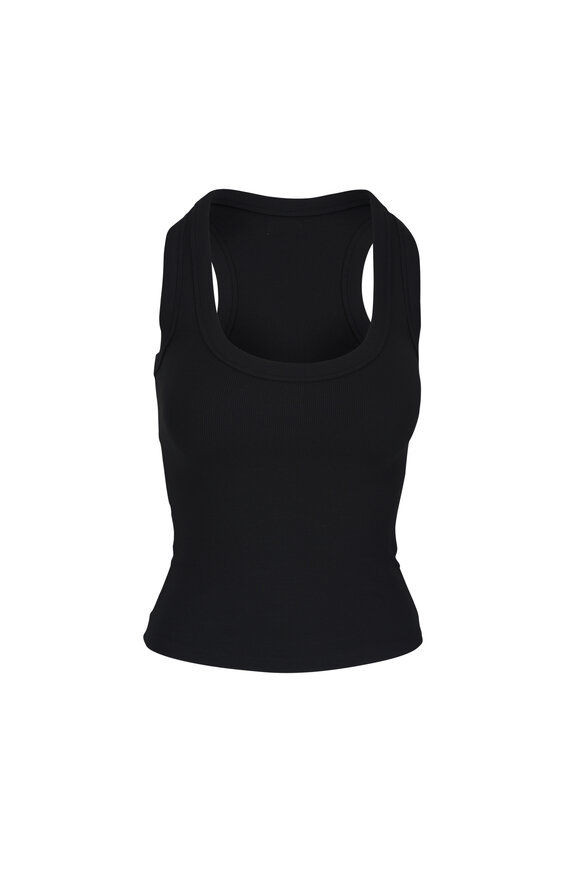 L'Agence Shania Black Racerback Tank - view 1