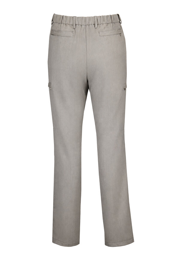 Marco Pescarolo Metis Silver Twill Cargo Pant - view 2