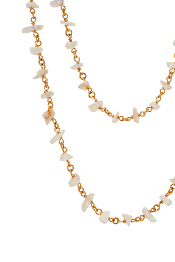 Renee Lewis - Two Chain Oval Bead Necklace