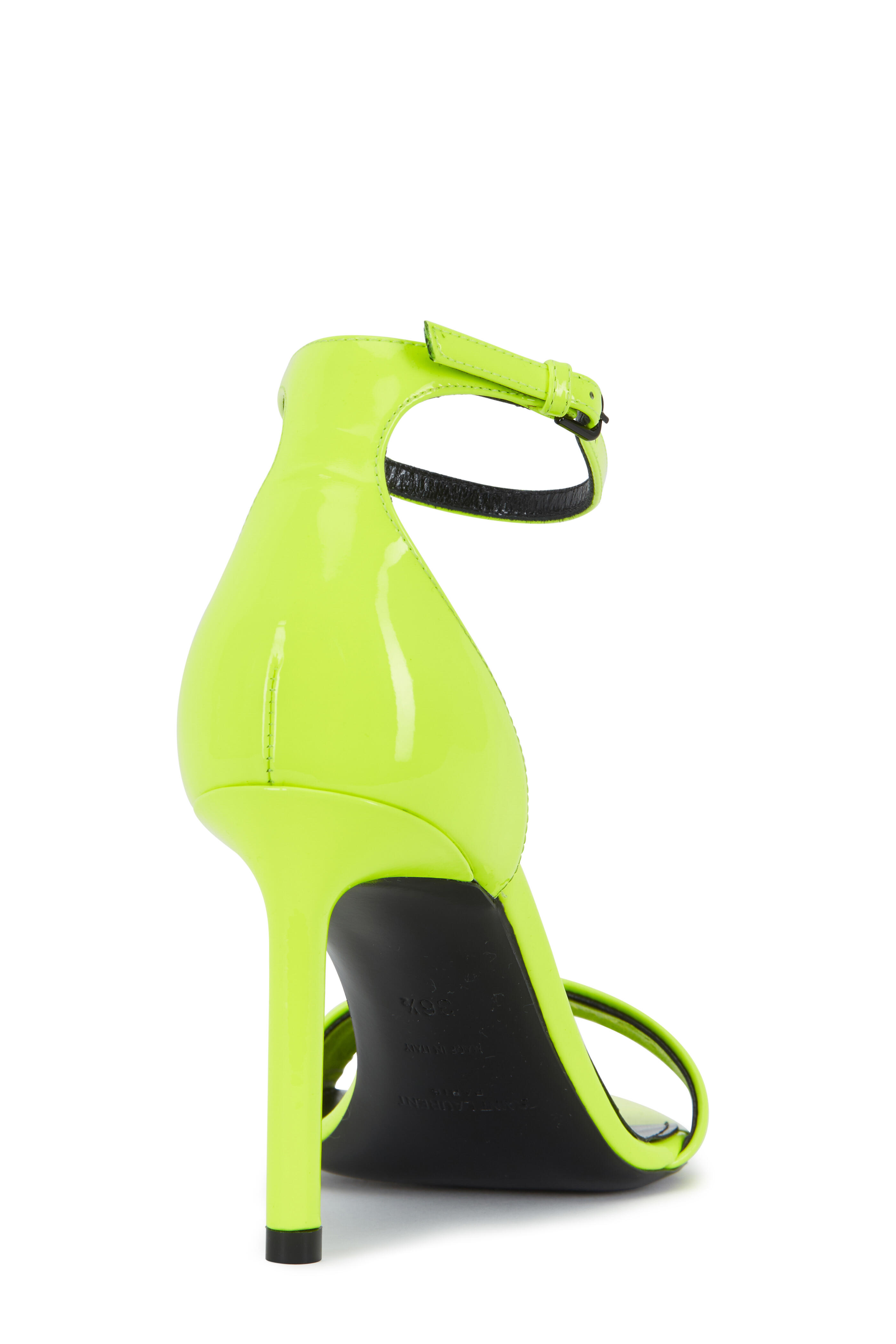 Saint Laurent - Amber Fluorescent Yellow Sandal, 85mm