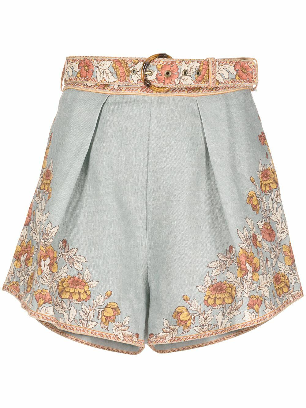 Zimmermann - Andie Dusty Blue Tuck Short