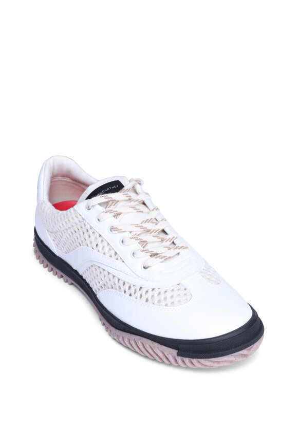 Stella McCartney S-Wave White Sport Mesh Paneled Sneaker