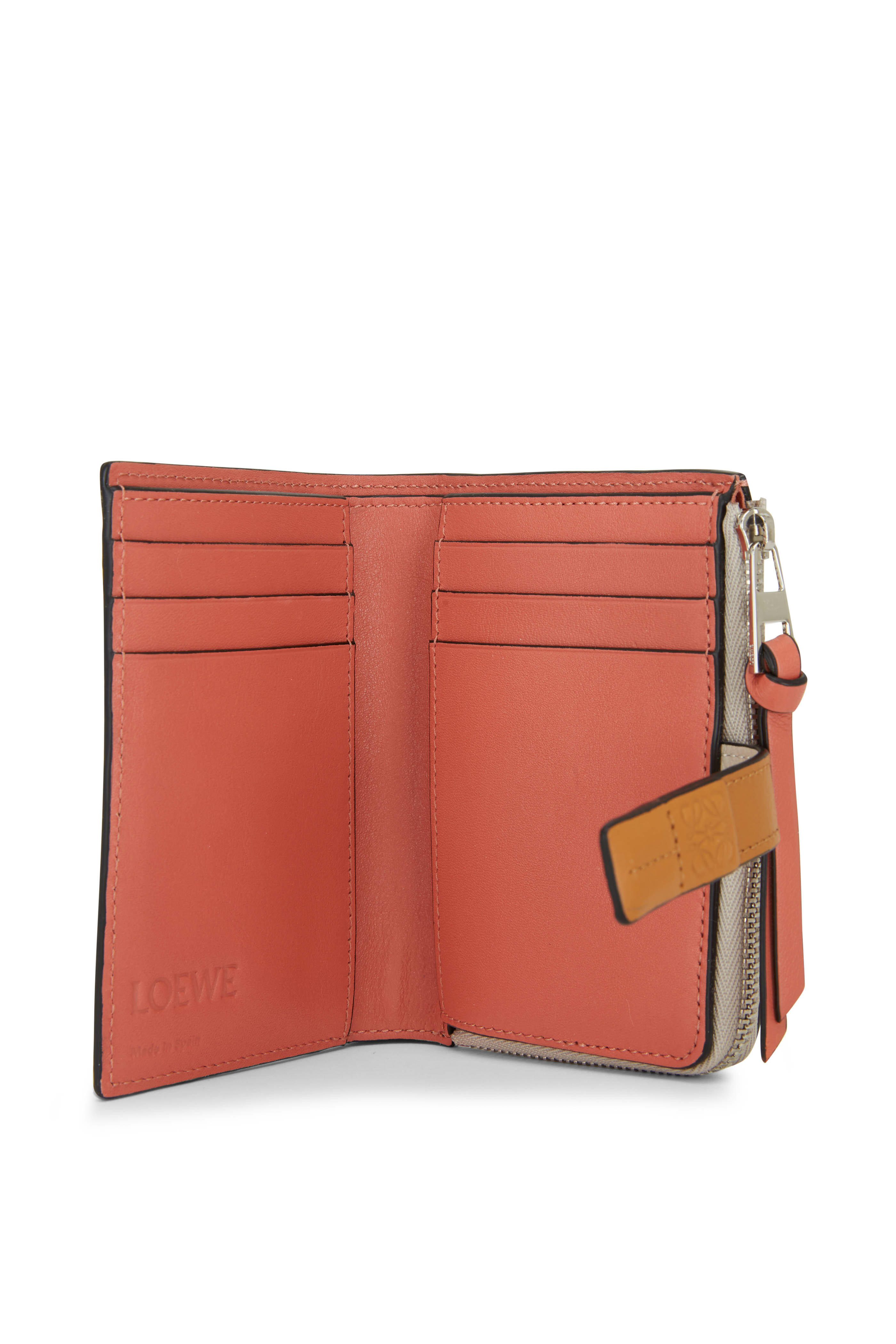 Compact zip wallet in soft grained calfskin - Loewe