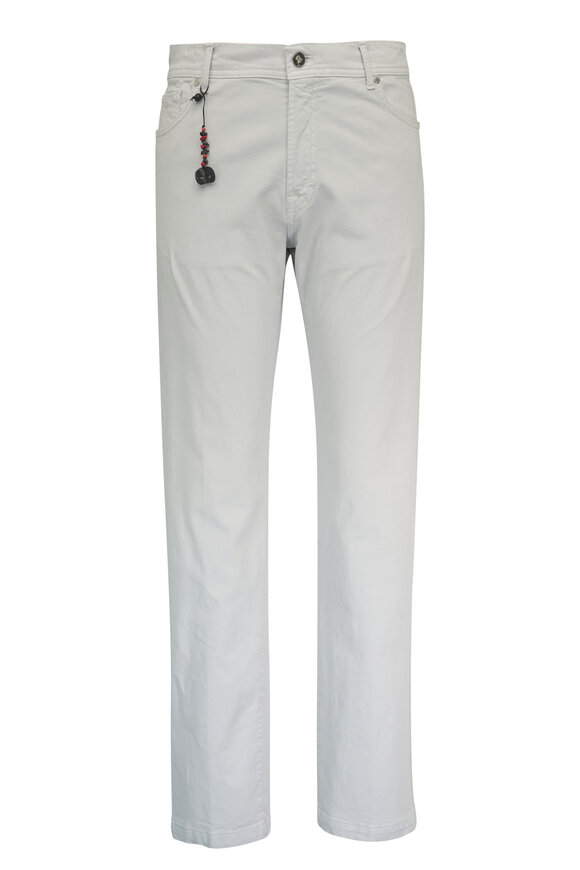Marco Pescarolo Chalk Cotton Five Pocket Pant