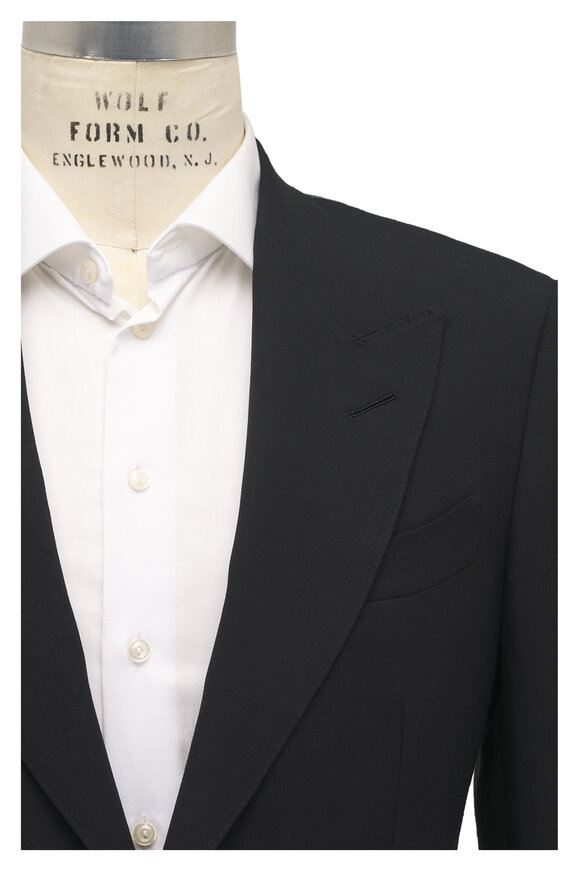 Tom Ford Shelton Black Wool, Cashmere & Silk Sportcoat
