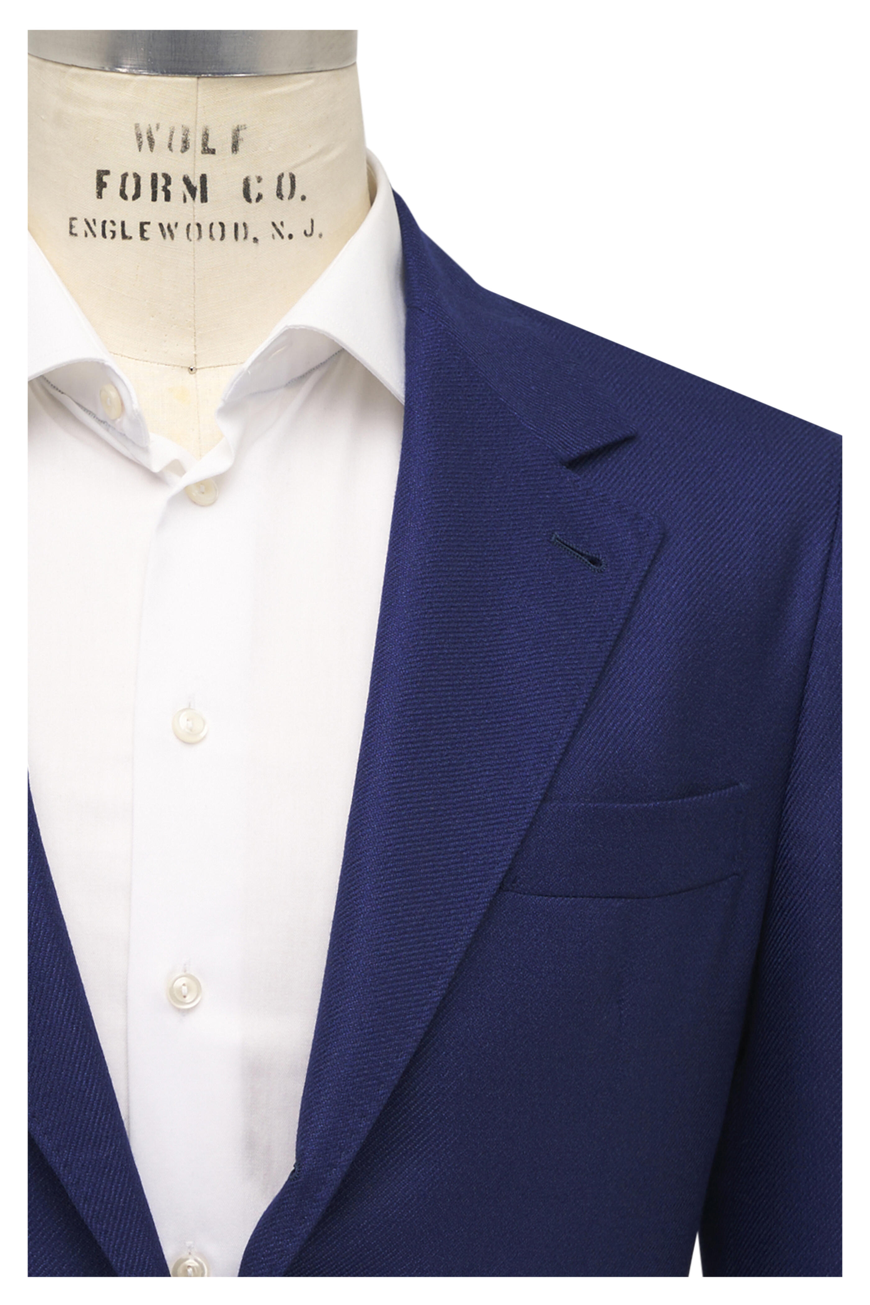 Brunello Cucinelli - Dark Blue Cashmere & Silk Twill Sportcoat