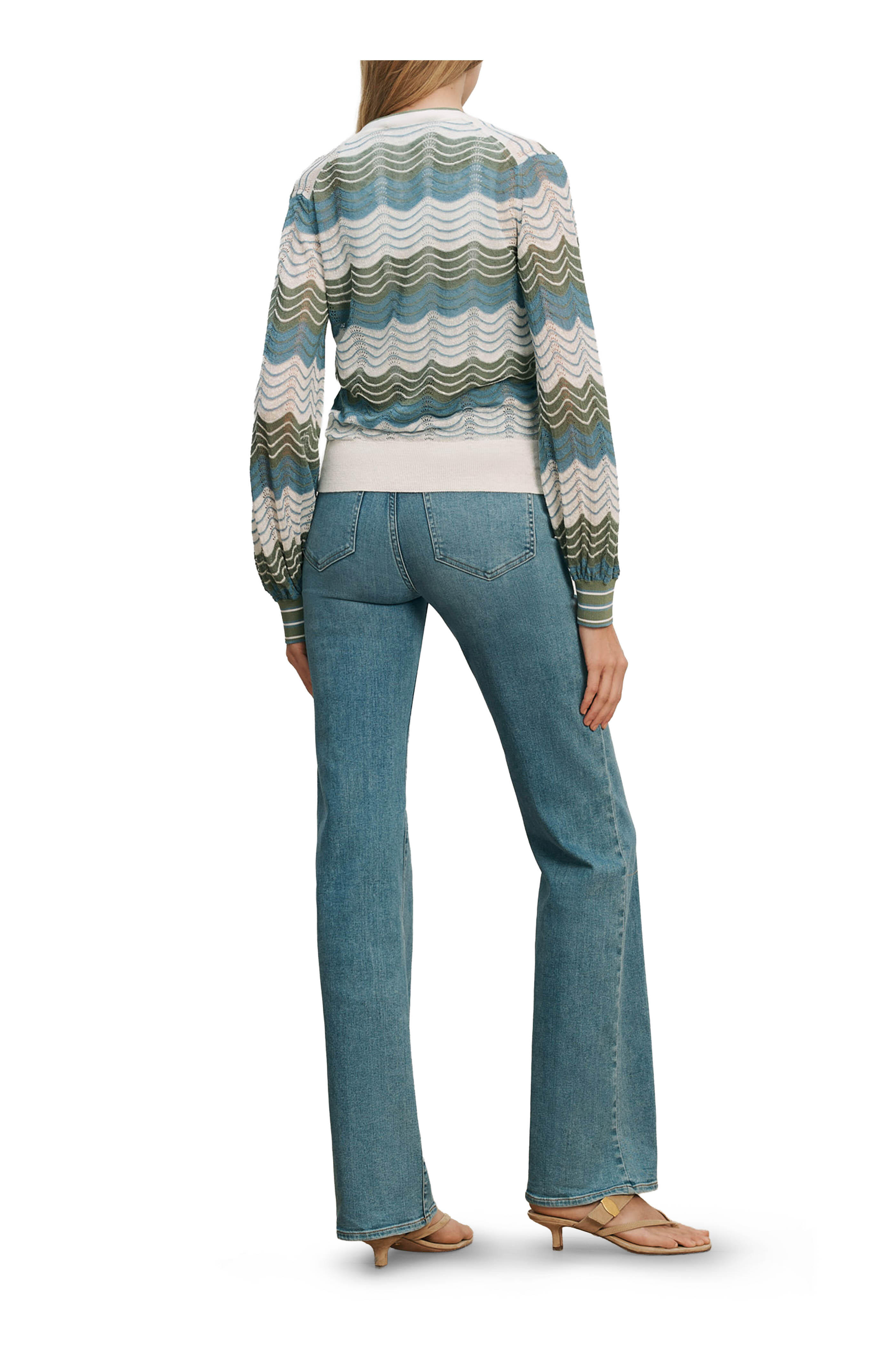Veronica Beard - Laurinor Dove Multi Pointelle Cardigan