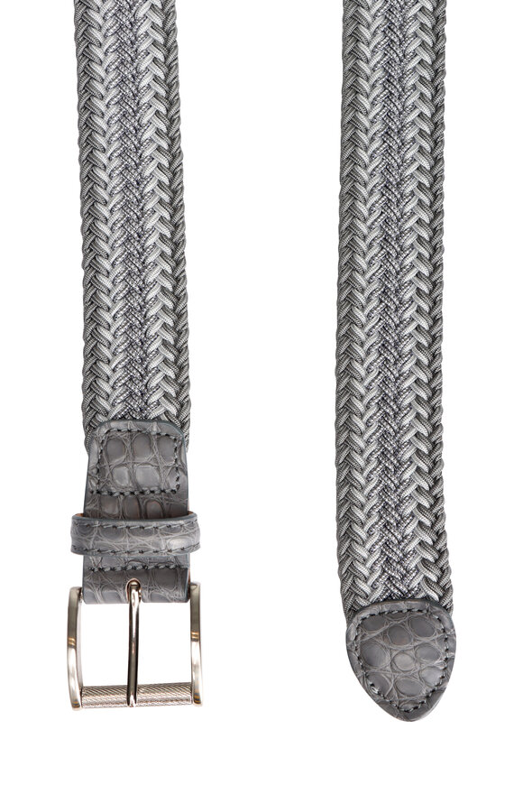 L.E.N. Lifestyle Charcoal Multicolor Braid Belt - view 2