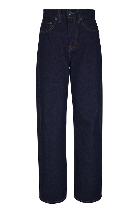 Khaite - Trenton Black Leather Drawstring Pant | Mitchell Stores