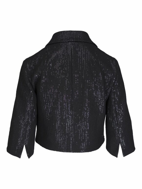 Akris - Winslow Black Short Sequin Jacket