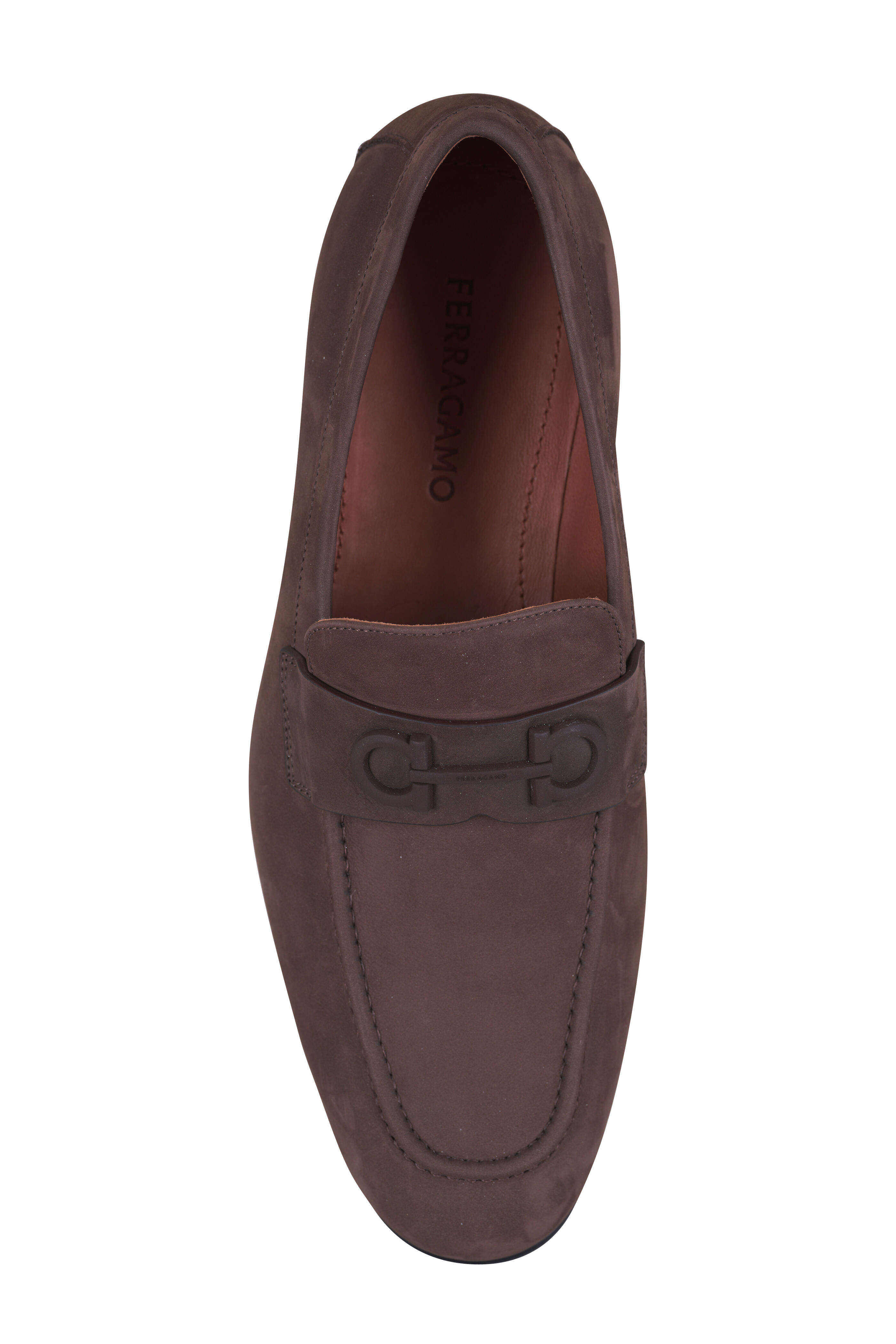 Ferragamo - Touch Dark Brown Nubuck Loafer - view 3