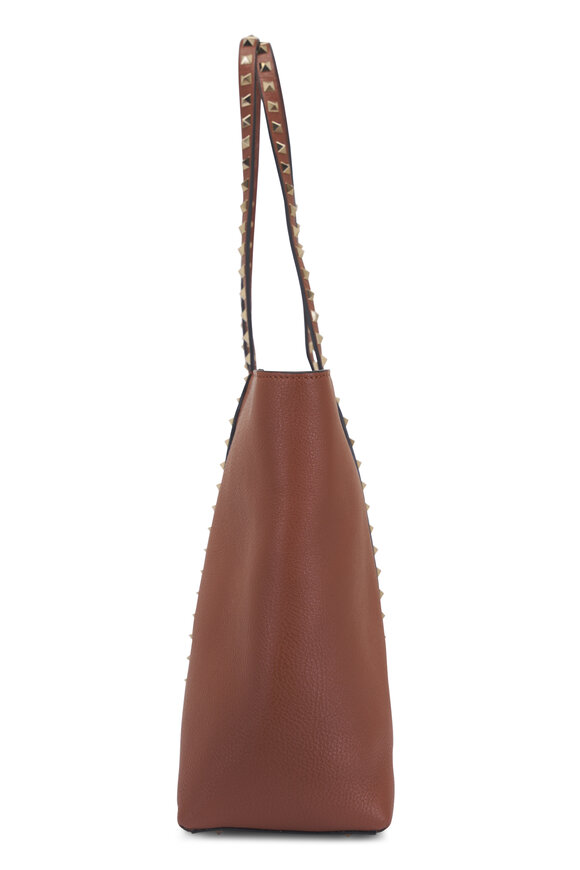 Valentino Garavani Medium Rockstud Selleria Leather Tote - view 5