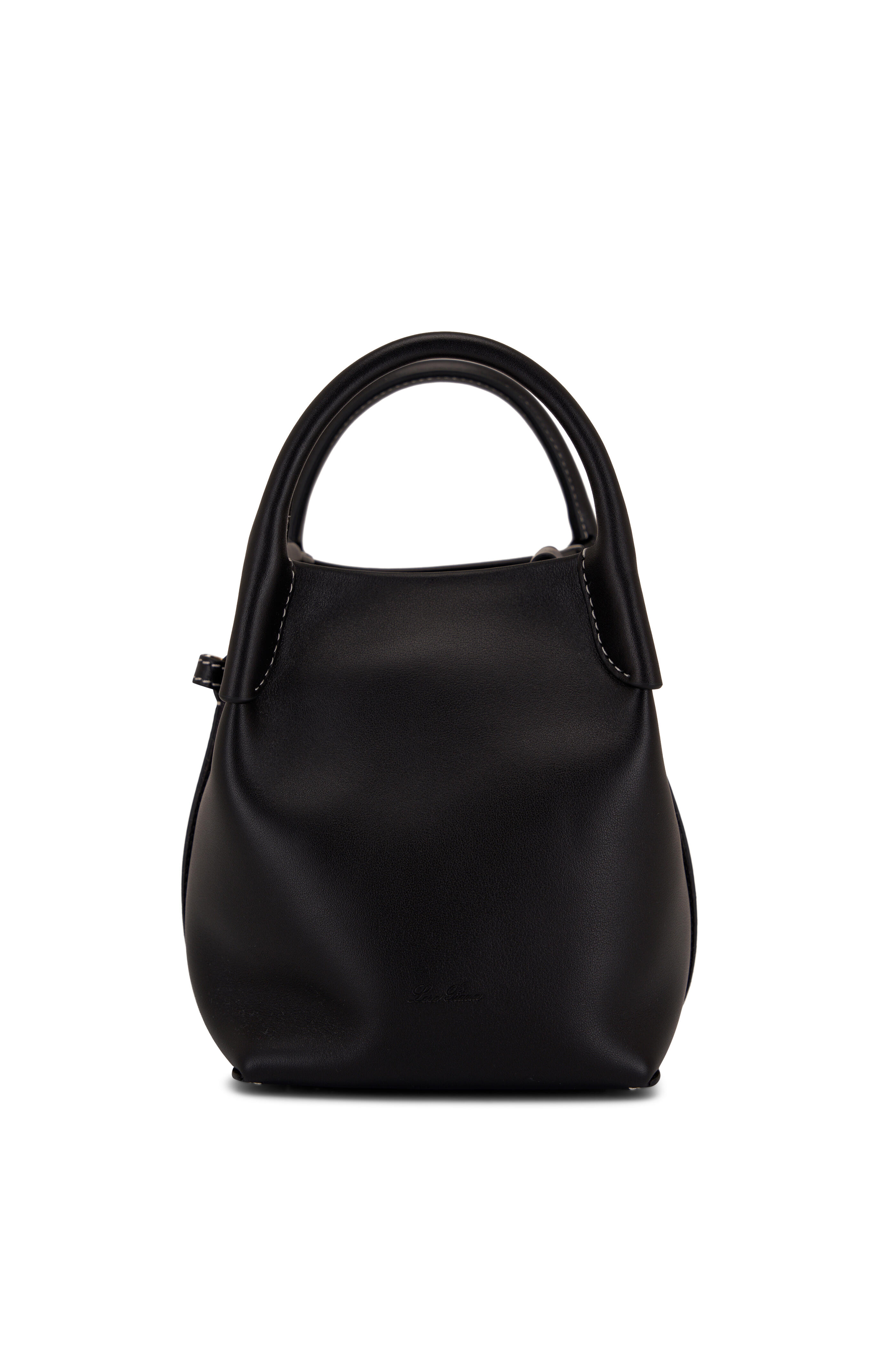 Loro Piana - Micro Bale Black Calfskin Leather Bag