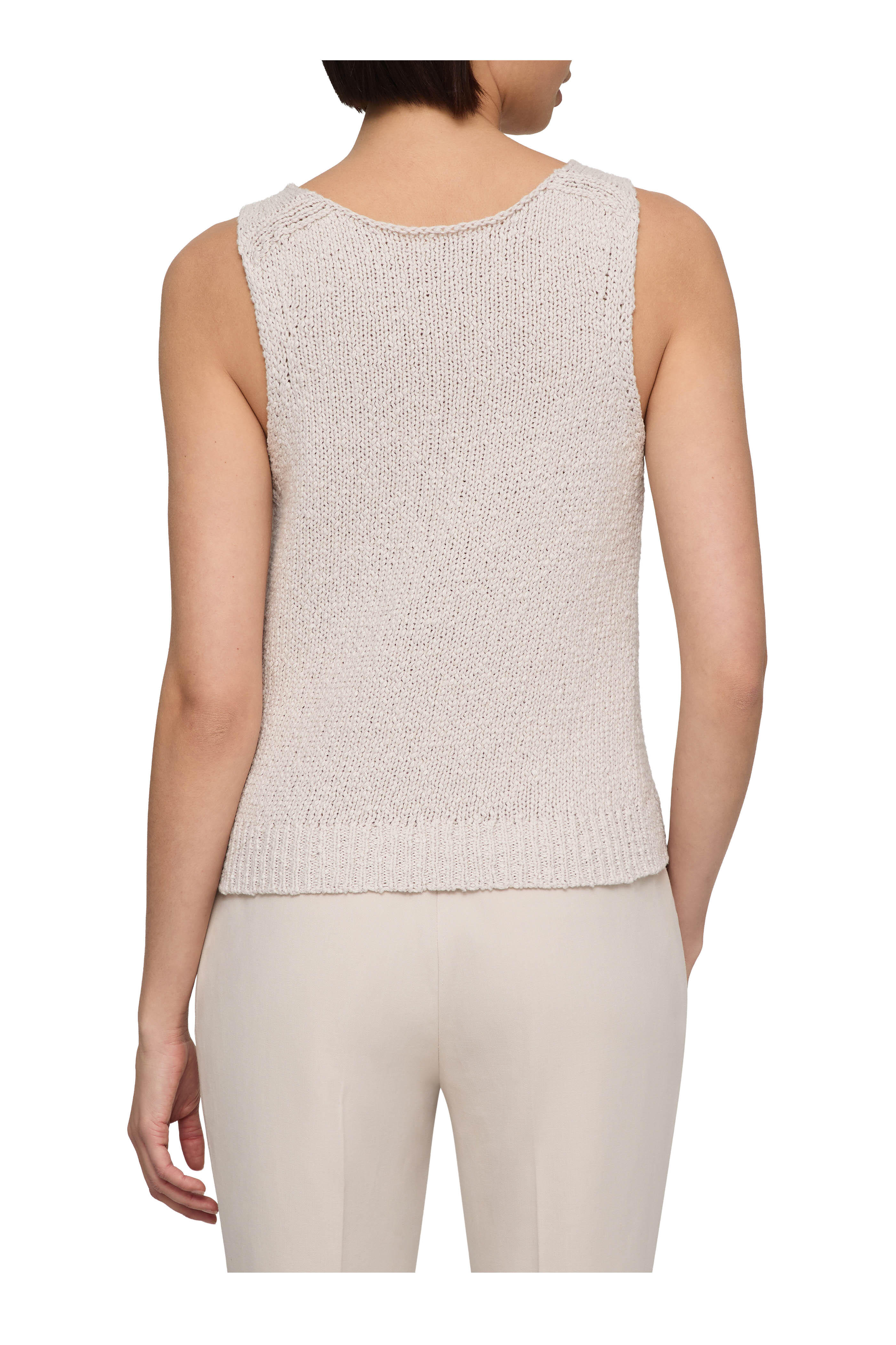 Lafayette 148 New York - Pearl Slub Cotton Scoop Neck Tank