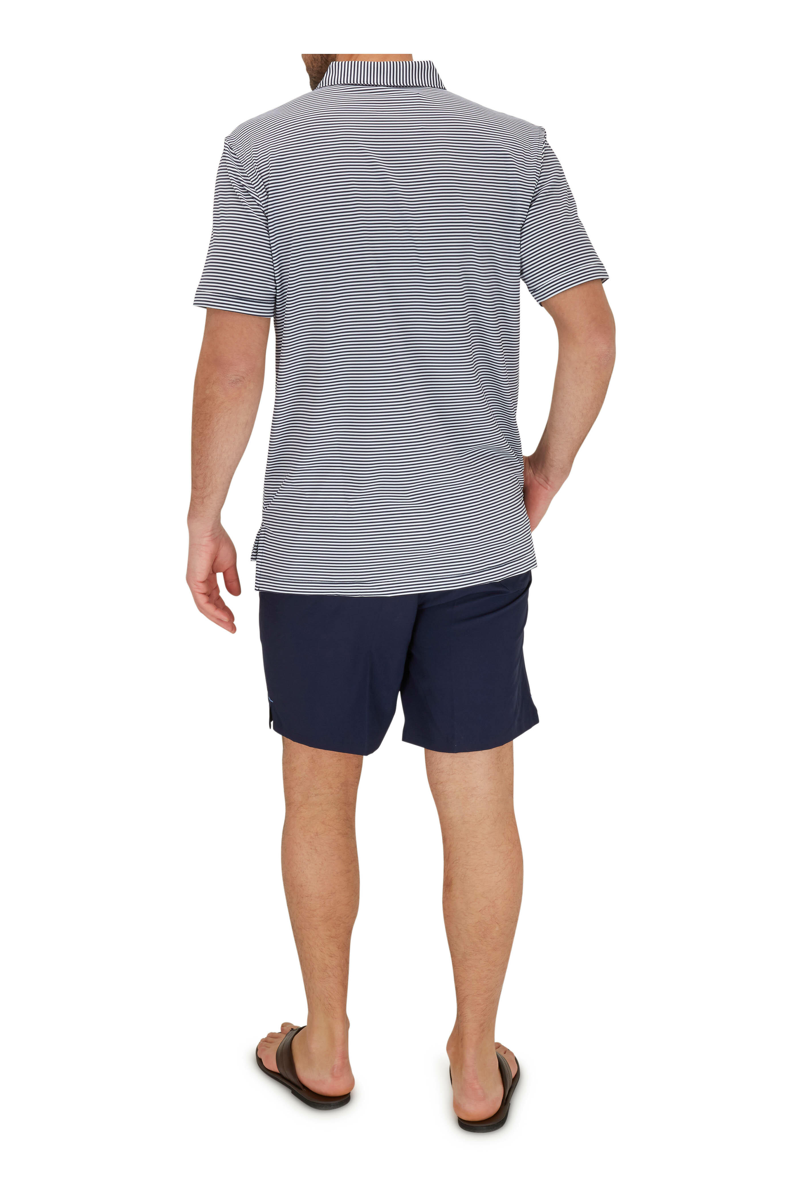 Peter Millar - Seaside Navy Blue Crown Seal Swim Trunks
