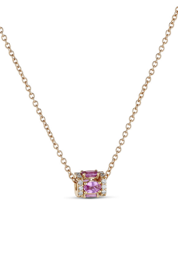 Miseno Procida Diamond & Pink Sapphire Pendant Necklace