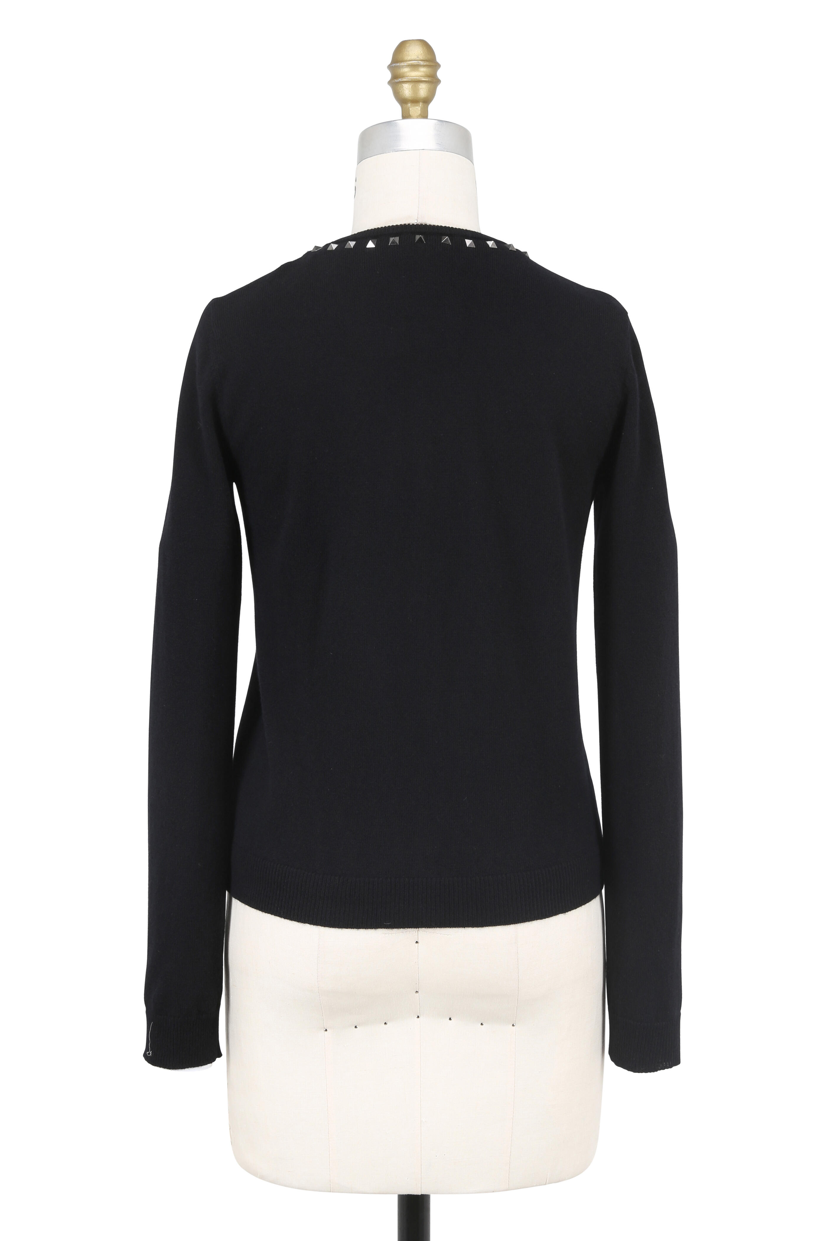 Valentino - Rockstud Black Cashmere Twin Set